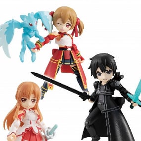 Set (3 Figuren) - Sword Art Online - Desktop Army Actionfigur - Megahouse - Neuauflage