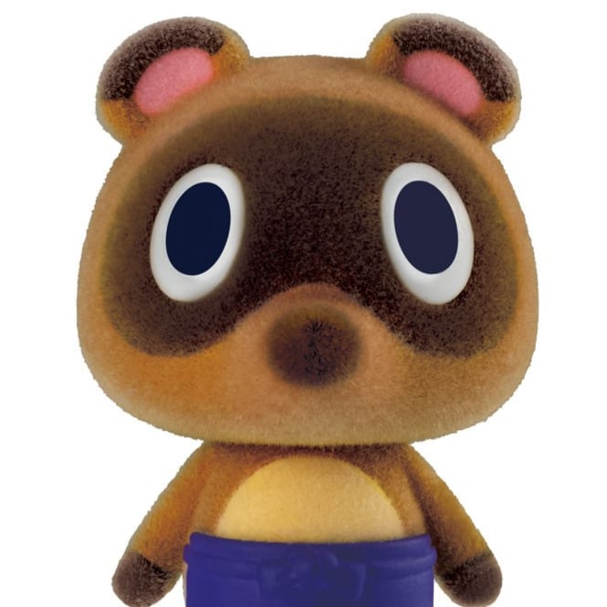 Schlepp / Tommy / Subukichi - Minifigur mit beflockter Oberfläche - Animal Crossing: New Horizons - Bandai