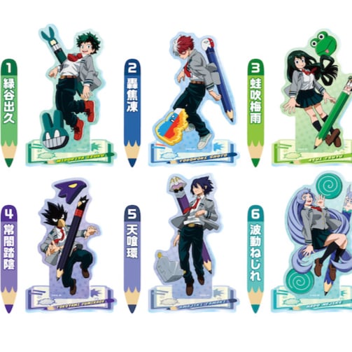 Zufällige Auswahl - My Hero Academia (Green - Blue) - Acryl-Aufsteller - Ensky