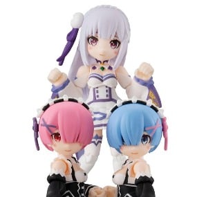 Set - Re: Zero Desktop Army - Megahouse (3 Figuren)