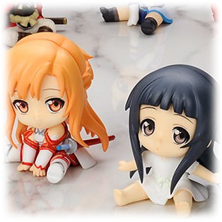 Petanko Mini Set - Sword Art Online - Kirito, Asuna, Yui, Silica und Co.