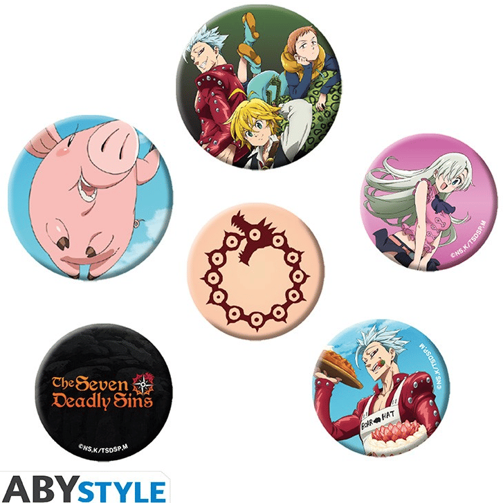 Seven Deadly Sins- Button Set - AbyStyle