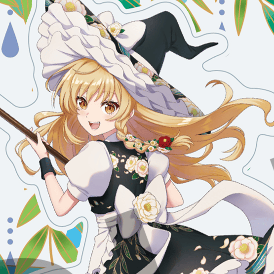 Marisa Kirisame - Touhou Project - Acrylaufsteller (Hanafuda Pattern) - Tokyo Gets