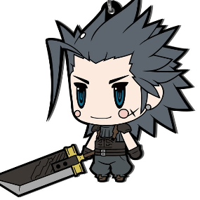 Zack Fair - advent Children - Final Fantasy VII - Gummi-Anhänger - Square Enix