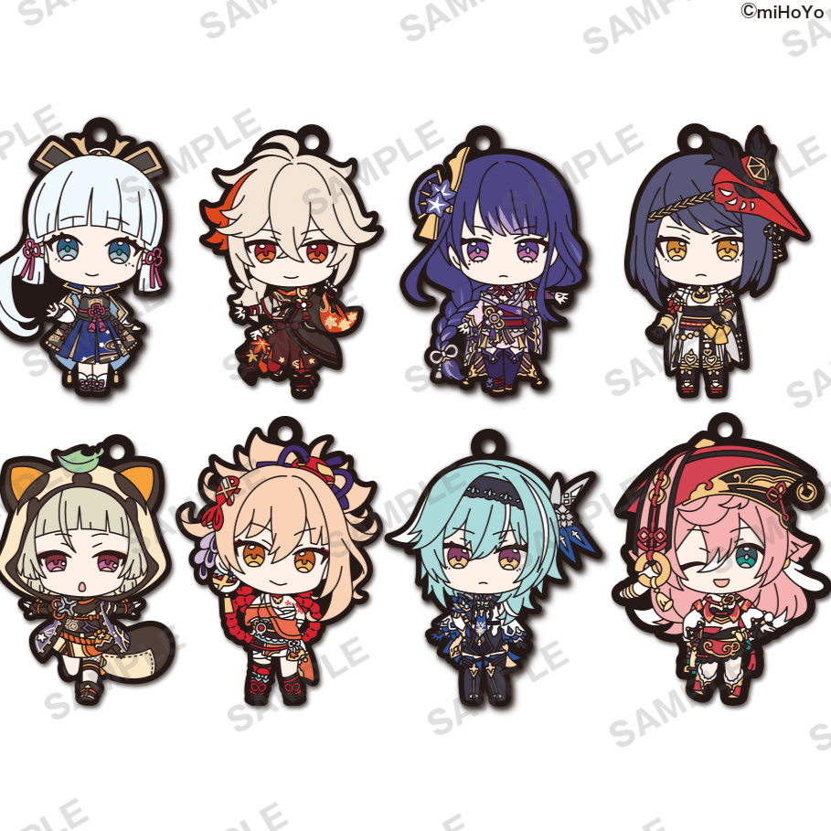 Zufällige Auswahl - Genshin Impact (Capsule Rubber Strap Vol. 5) - Gummianhänger - Bushiroad Creative