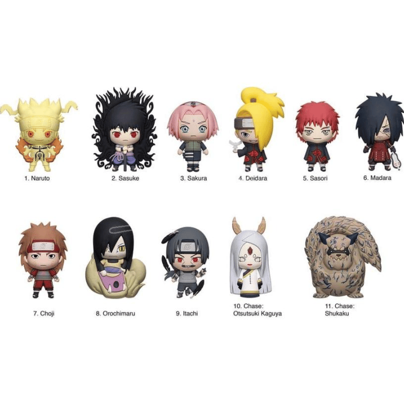 Naruto 3D Foam Bag Clip Series 6