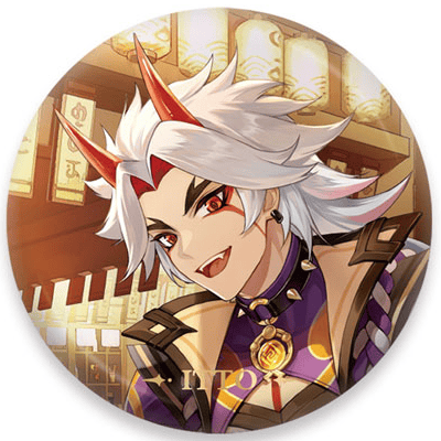 Itto Arataki - Button - Genshin Impact - miHoYo