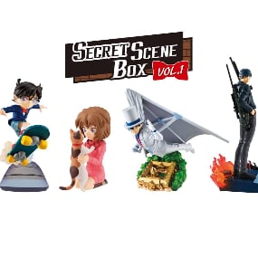 Detektiv Conan Set (4 Figuren) - Petitrama Series - Secret Scene Box Vol. 1 - Megahouse