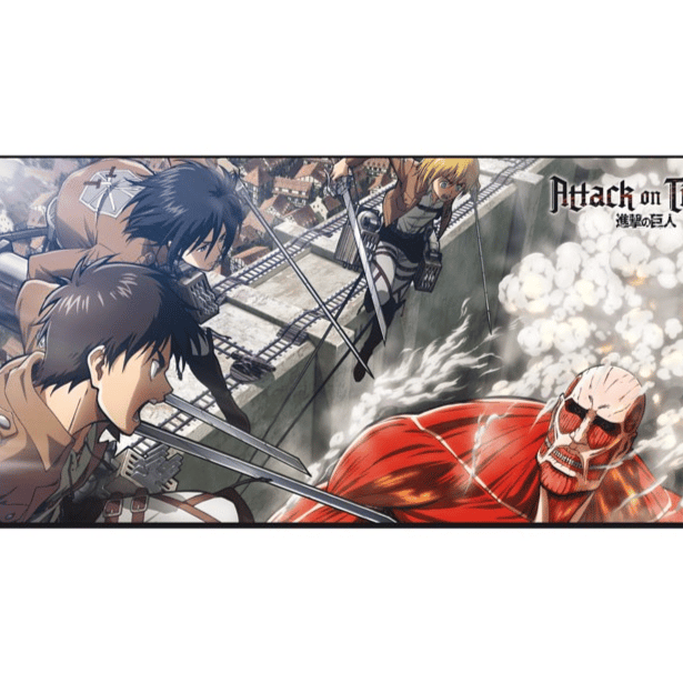 Eren vs. Colossal Titan - Attack on Titan - Mousepad XXL - AbyStyle