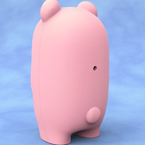 Pinker Bär - Nendoroid More: Face Parts Case