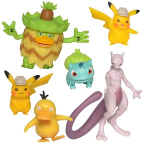 Battle Mini Figures - 6 Figuren Pack - Pokémon: Meisterdetektiv Pikachu