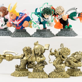 Set - My Hero Academia Bust Up Heroes - F-Toys (8 Figuren)