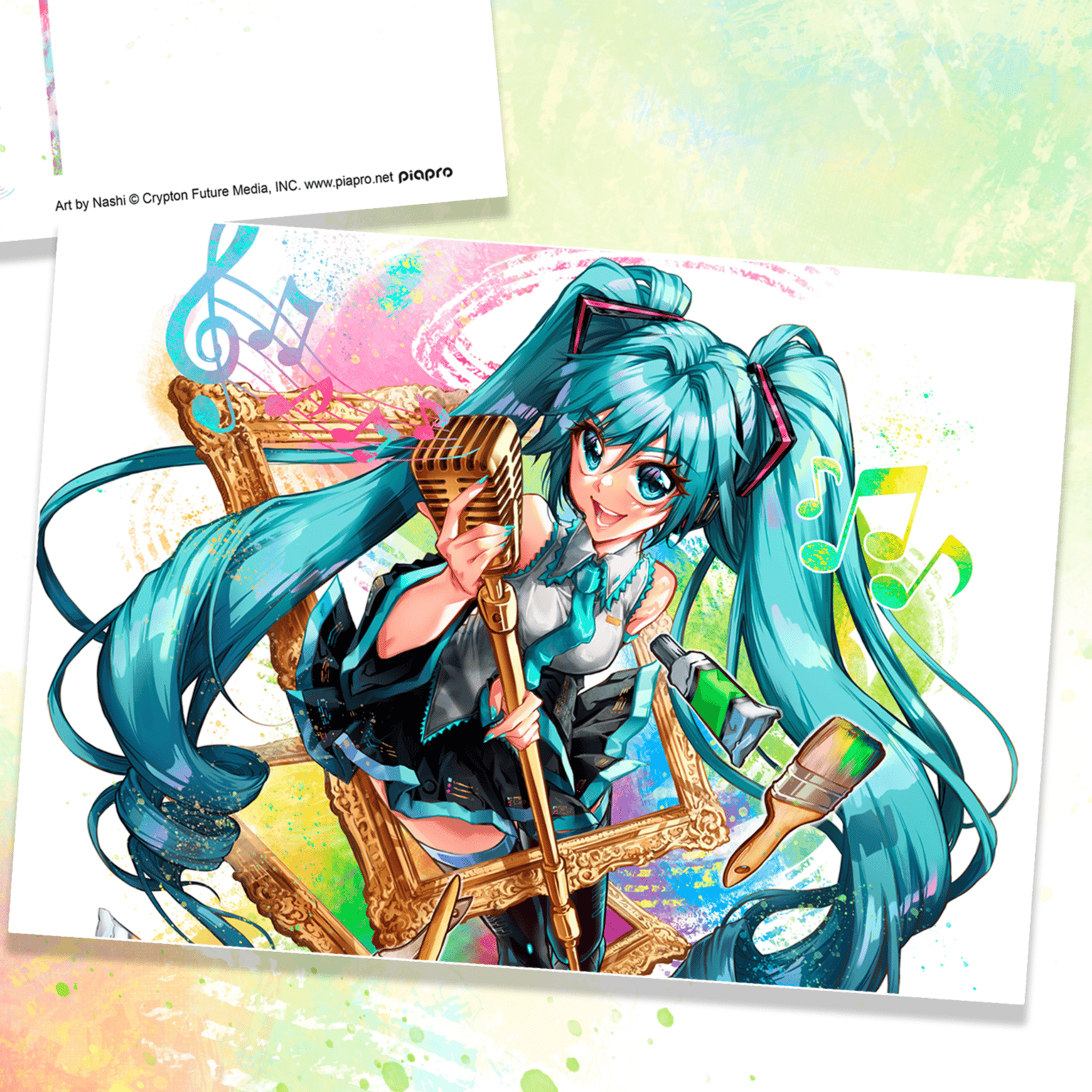 Hatsune Miku - Miku Expo 2024 - Postkarte (Miku Standing) - Nashi