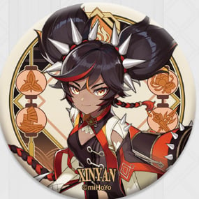 Xinyan - Genshin Impact - Liyue Harbor Series Chara Can Badge
