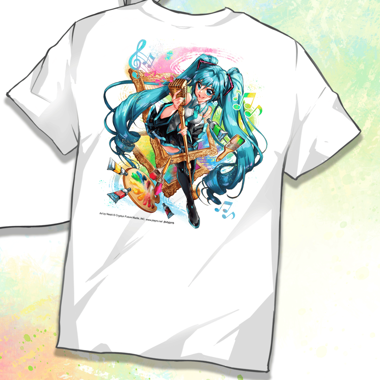 Hatsune Miku - Miku Expo 2024 - T-Shirt - Größe S (Miku Standing) - Nashi