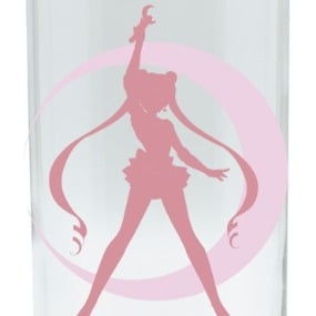 Logo und Silhouette - Sailor Moon Glas