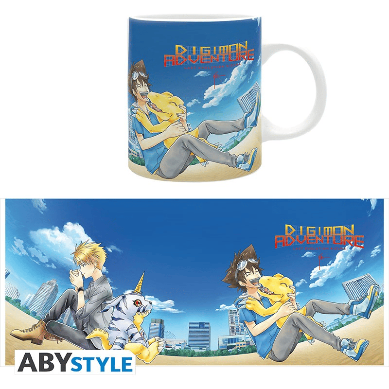 "Taichi und Yamato mit Agumon und Gabumon" - Digimon - Tasse 320 ml - Abystyle