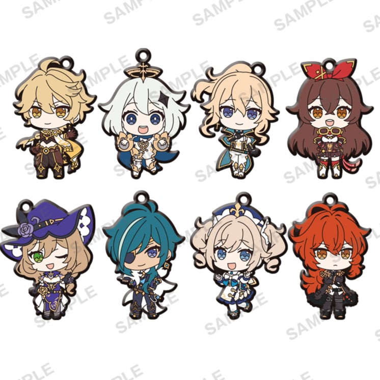 Zufällige Auswahl - Genshin Impact (Capsule Rubber Strap Vol. 1) - Gummi-Anhänger - Bushiroad Creative