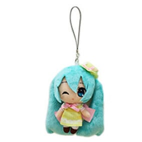 Hatsune Miku Spring Time (C) - Hut und Zwinkernd - Taito Plüsch-Anhänger