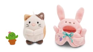 Katze Angy - mymochi - Plüsch (mit Kaktus und Hasenkostüm) (8cm)  (1)