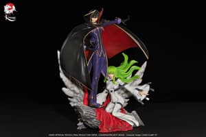 Lelouch & C.C. – Code Geass Kitsune Statue (Limited Edition) - 1