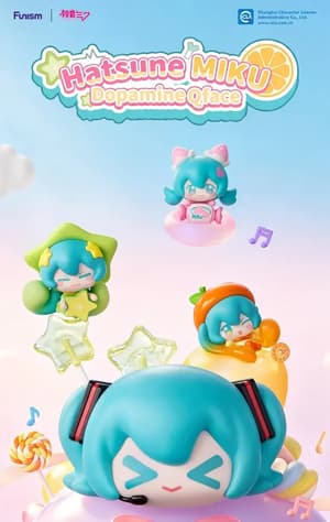 Hatsune Miku Blind Box Dopamine Qface (lot de 3) - 5