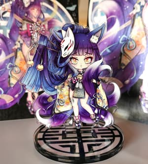 Chibi Kitsune Kyoko - 9 cm Acrylaufsteller - Hideko Merchandise - 3