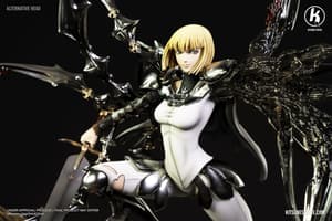 Claire / Clare vs Rigaldo - Claymore - Kitsune Statue - 3
