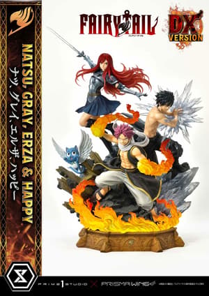 Natsu, Gray, Erza, Happy - Deluxe Version - Concept Masterline - Prisma Wing - Prime  Studio (1)