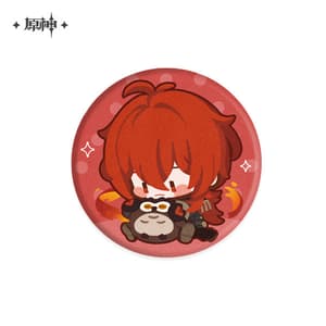 Diluc - Genshin Impact - Chibi Plush Badge (1)