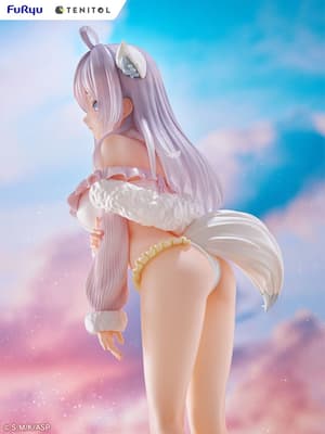 Alya - White Fox - Tenitol Tall PVC Statue by Furyu (31 cm) - 6