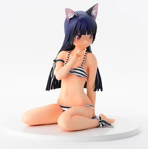 Kuroneko - 1/4 - Striped Swimsuit Nekomimi - 6