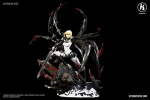 Claire / Clare vs Rigaldo - Claymore - Kitsune Statue - 14