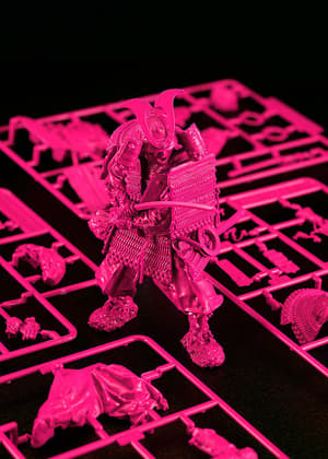 PLAMAX 1/12 Kamakura Period Armored Warrior: Pink Color Edition - 5