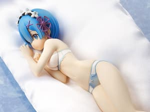 Rem - Blue Lingerie - Bed Sharing - KD Colle - Kadokawa - 6