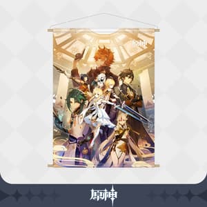 Genshin Impact (Theme Tapestry) - Golden House Final Battle - Wallscroll - miHoYo - 1
