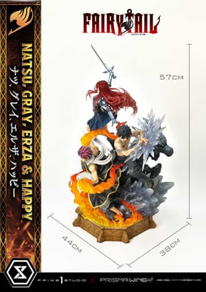 Natsu, Gray, Erza, Happy - Standard Version - Concept Masterline - Prisma Wing - Prime  Studio (4)