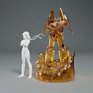 PLAMAX MF-81 minimum factory Noriko Takaya with Gunbuster: Effect Color Ver. - 2