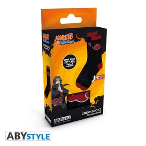 Akatsuki Socks - black and red - Naruto Shippuden - AbyStyle - 3