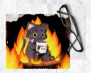This is Fine Neko - Brillenputztuch - Hideko Merchandise (1)