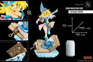 Schwarzes / Dunkles Magiermädchen - Kitsune Statue (1)