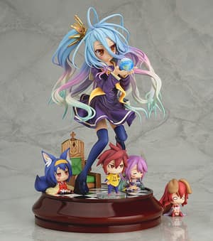 Shiro with Chibi Sora, Izuna, Jibril & Steph – Phat! (Re-Release) – No Game No Life Figure - 4