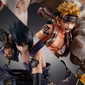 Naruto & Sasuke Set - Fuujin / Raijin- Precious G.E.M. - Megahouse (1)