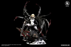 Claire / Clare vs Rigaldo - Claymore - Kitsune Statue - 15