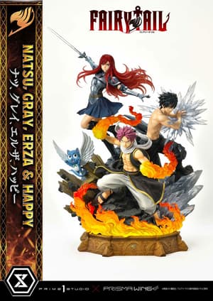 Natsu, Gray, Erza, Happy - Standard Version - Concept Masterline - Prisma Wing - Prime  Studio (1)
