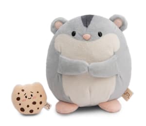 Hamster Shai mit Keks - mymochi - Plüsch (grau) (27cm)  (1)