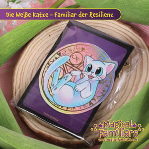Die weiße Katze – Magical Familiars - Schlüsselanhänger - Yunuyei (1)