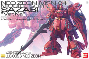 MSN-04 Sazabi Ver. Ka - Char's Counterattack - MG 1/100 - Modelkit - Bandai Spirits (1)