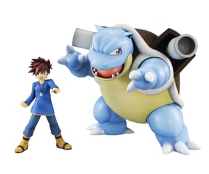Gary Oak and Blastoise - Pokemon G.E.M. - Megahouse - 1