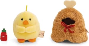 Küken Tschieps - mymochi - Plüsch (mit Chilisoße u. Hähnchenkeulekostüm in Geschenkbox) (8cm)  (5)